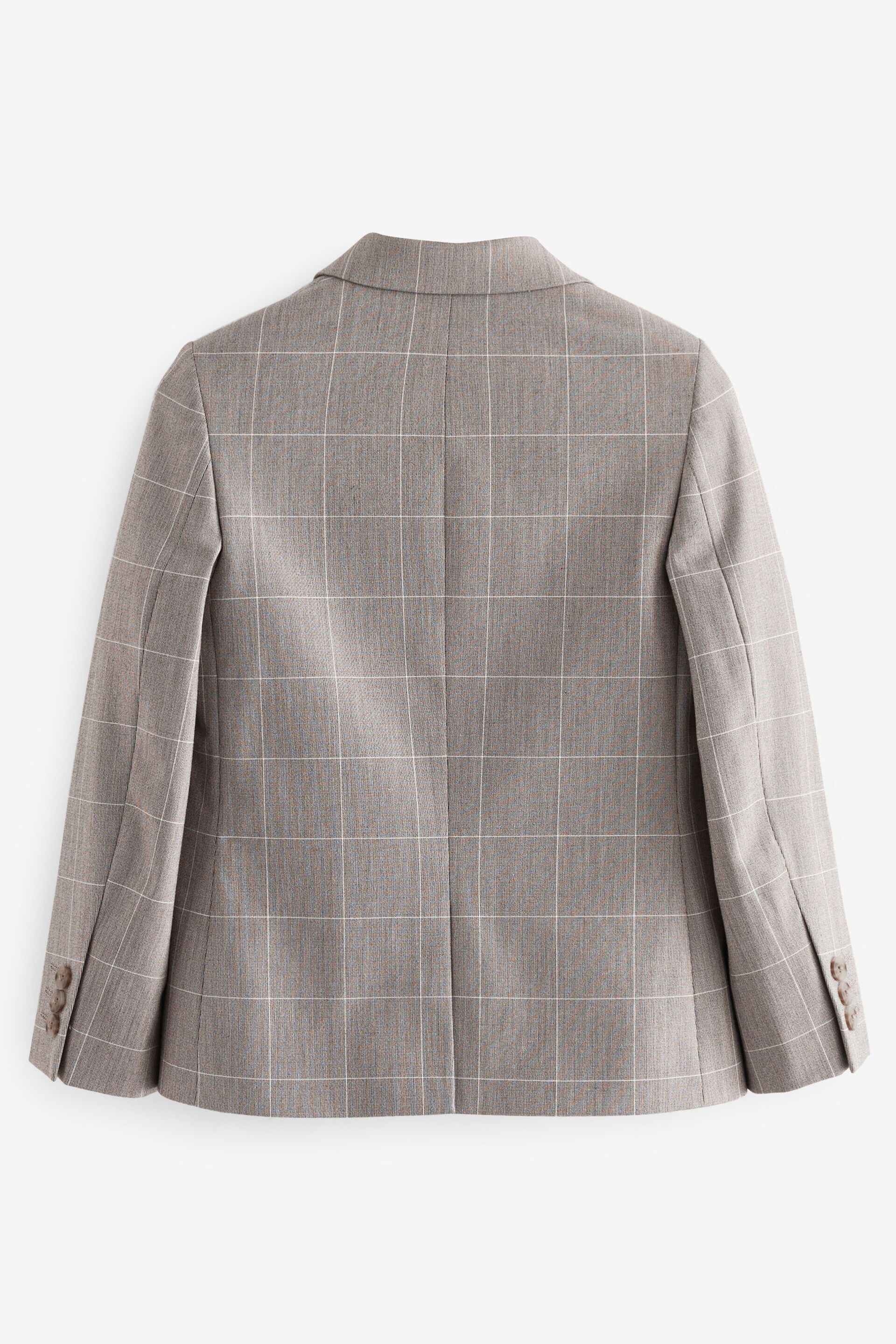 Neutral Check Suit Jacket (12mths-16yrs) - Image 5 of 7