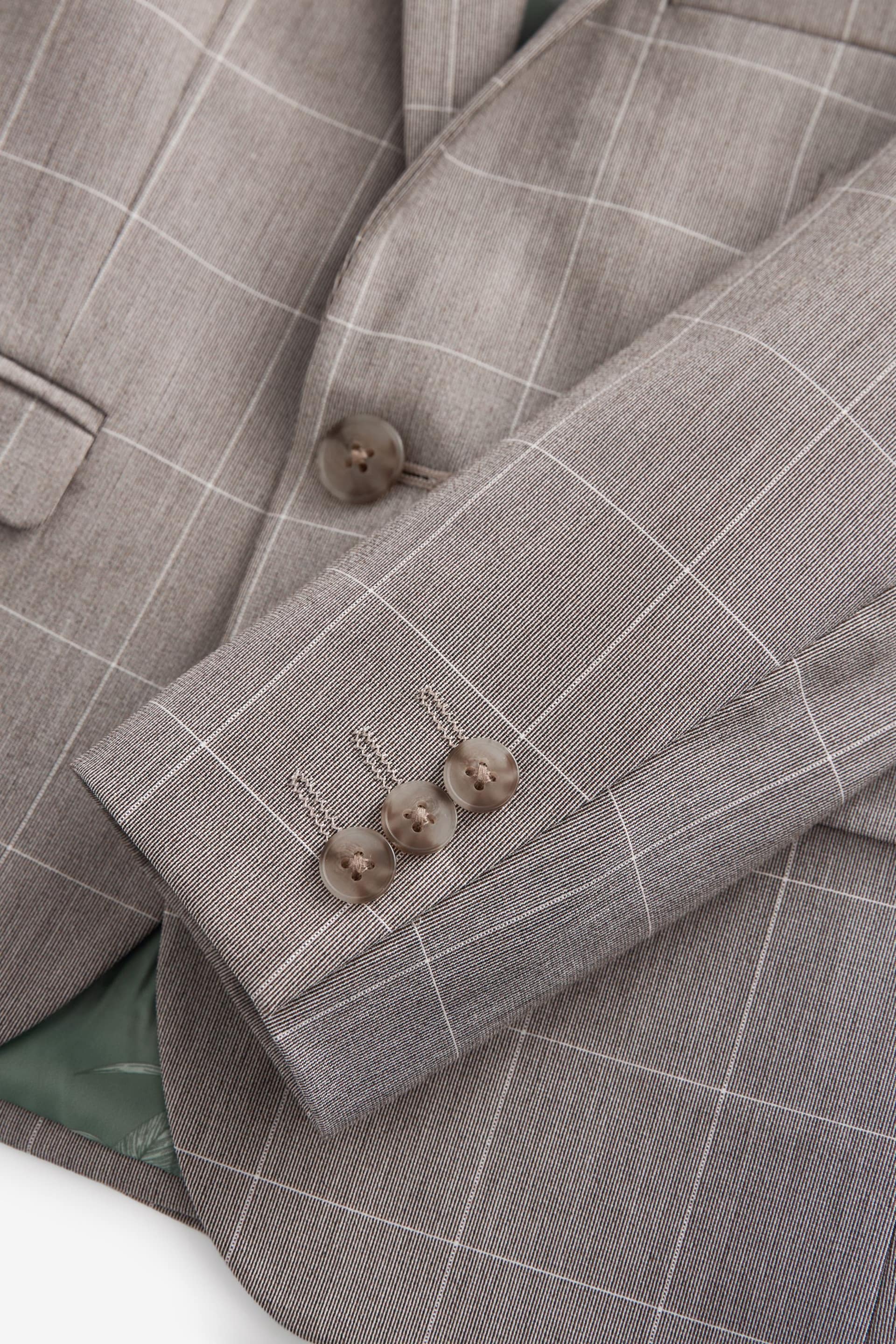 Neutral Check Suit Jacket (12mths-16yrs) - Image 6 of 7
