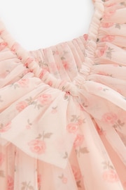 Pink Ditsy Ruffle Mesh Dress (3mths-10yrs) - Image 7 of 7