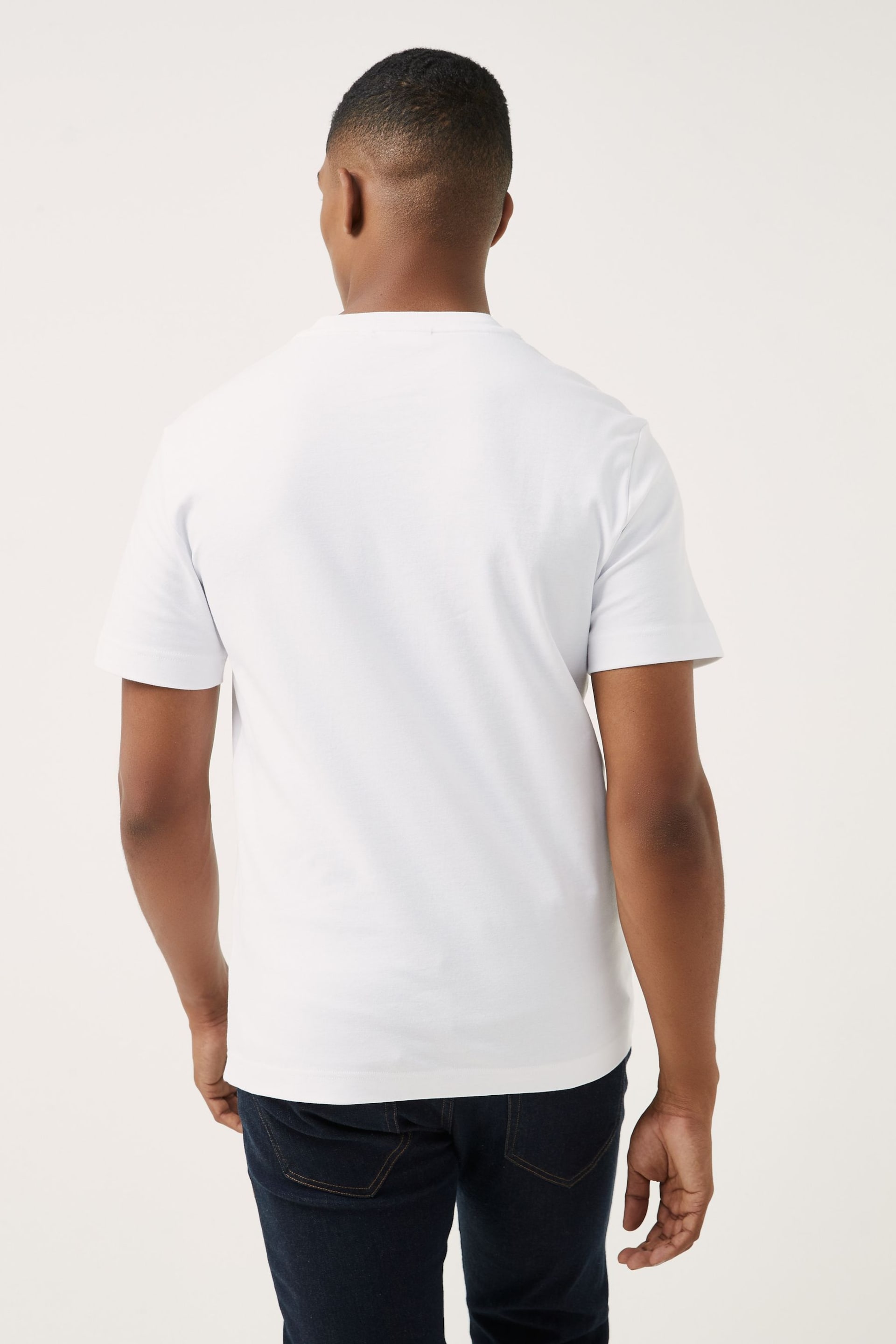 Calvin Klein White Interlock Logo T-Shirt - Image 2 of 5