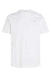 Calvin Klein White Interlock Logo T-Shirt - Image 4 of 5