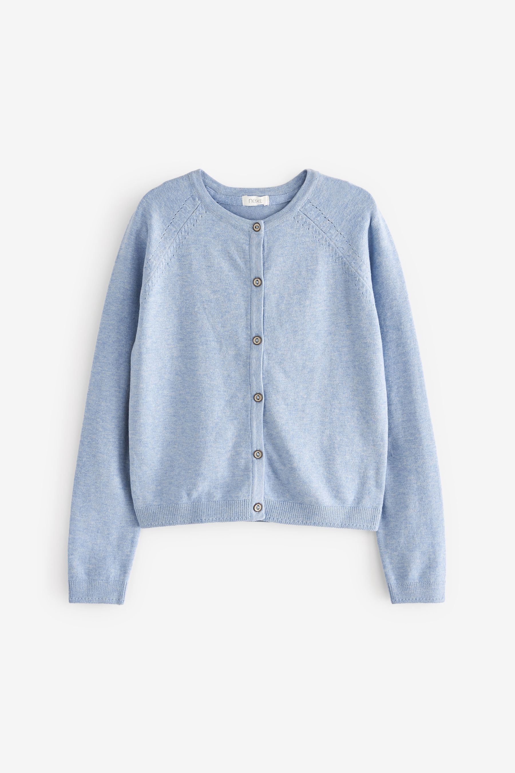 Blue Marl Button Up Cardigan 3 16yrs
