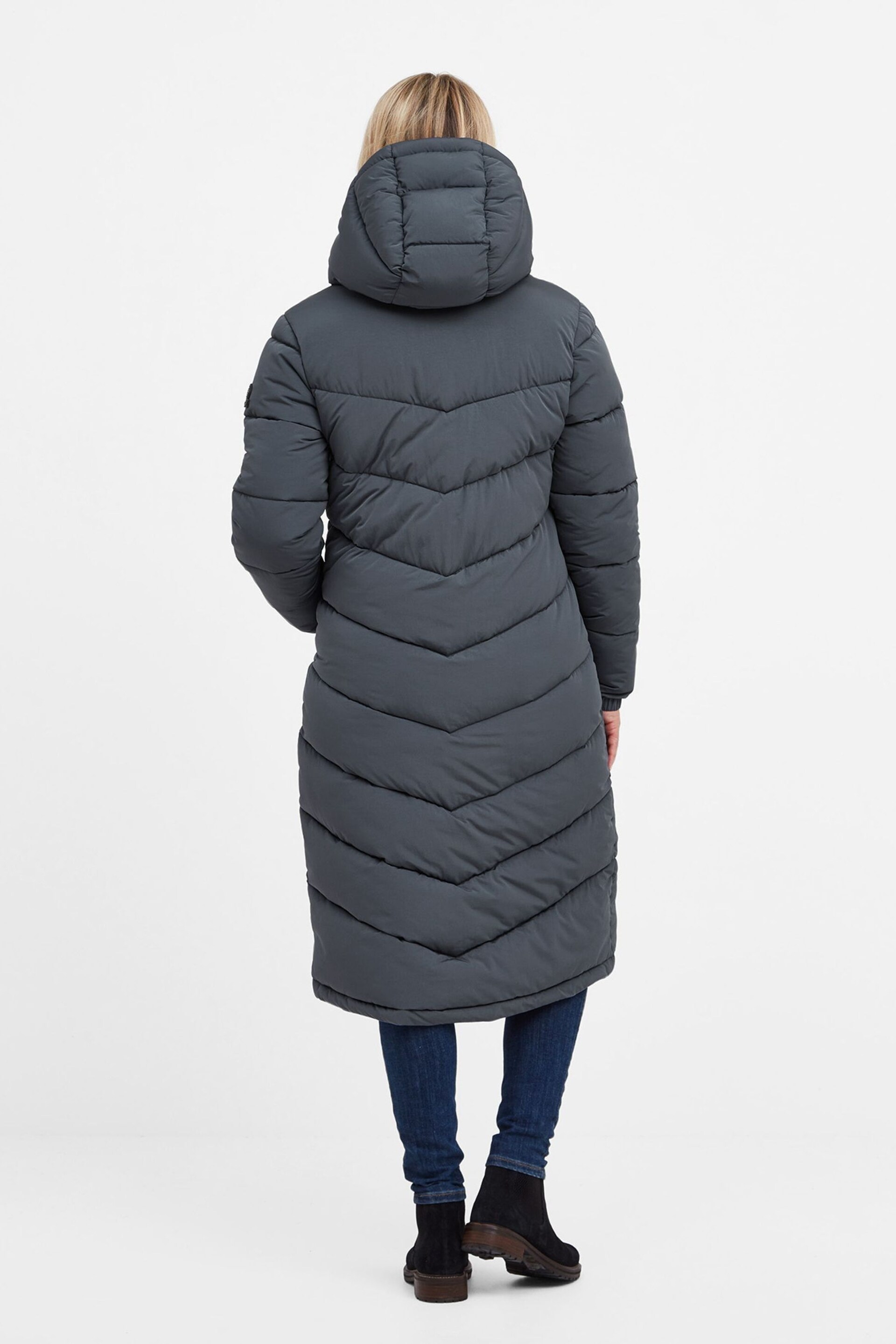 Tog 24 Blue Raleigh Thermal Padded Long Coat - Image 2 of 7