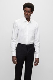 BOSS White Slim Fit Dress Shirt - Image 2 of 5