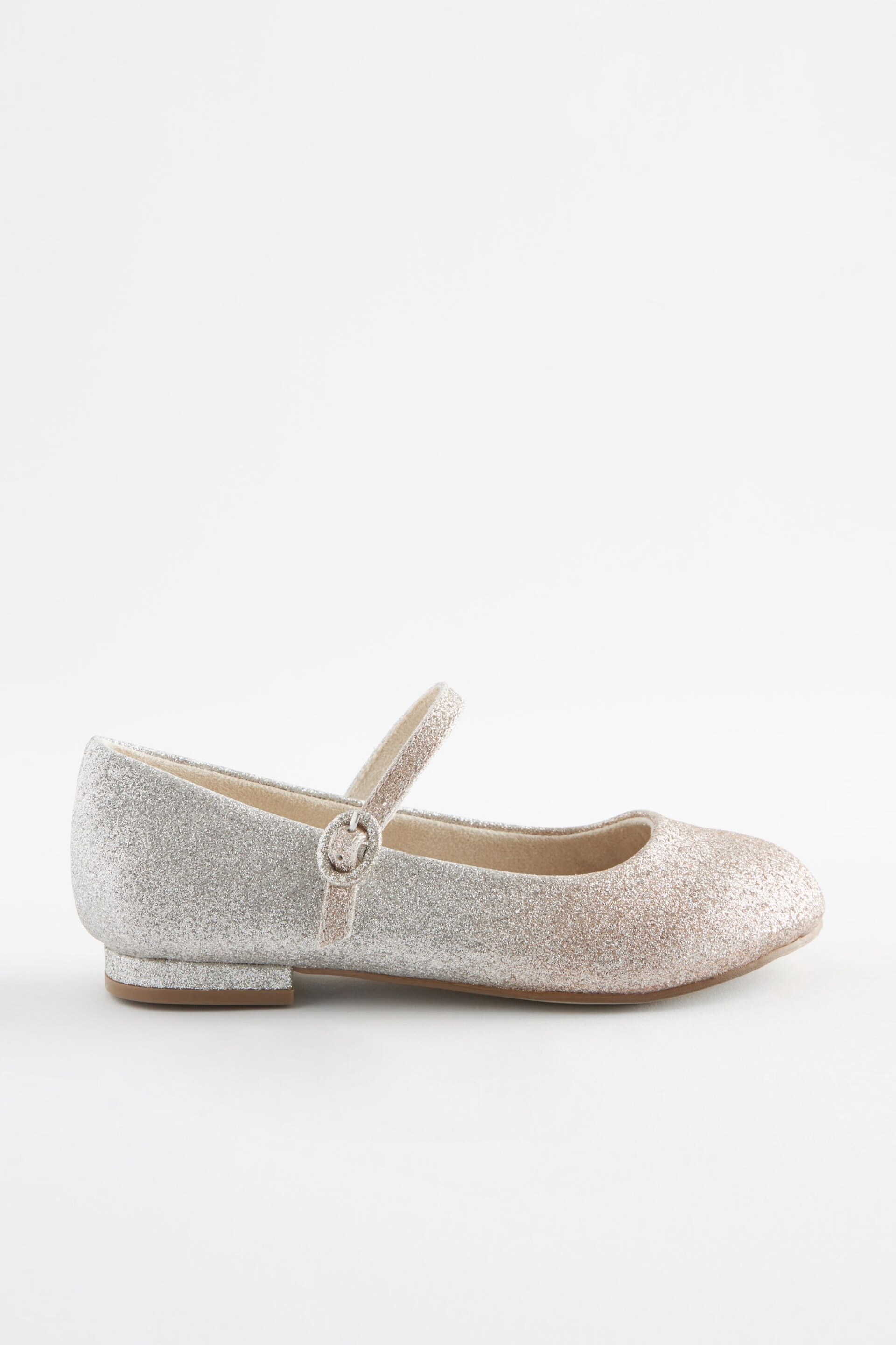 Ombre Gold/Silver Glitter Wide Fit (G) Mary Jane Occasion Shoes - Image 2 of 6