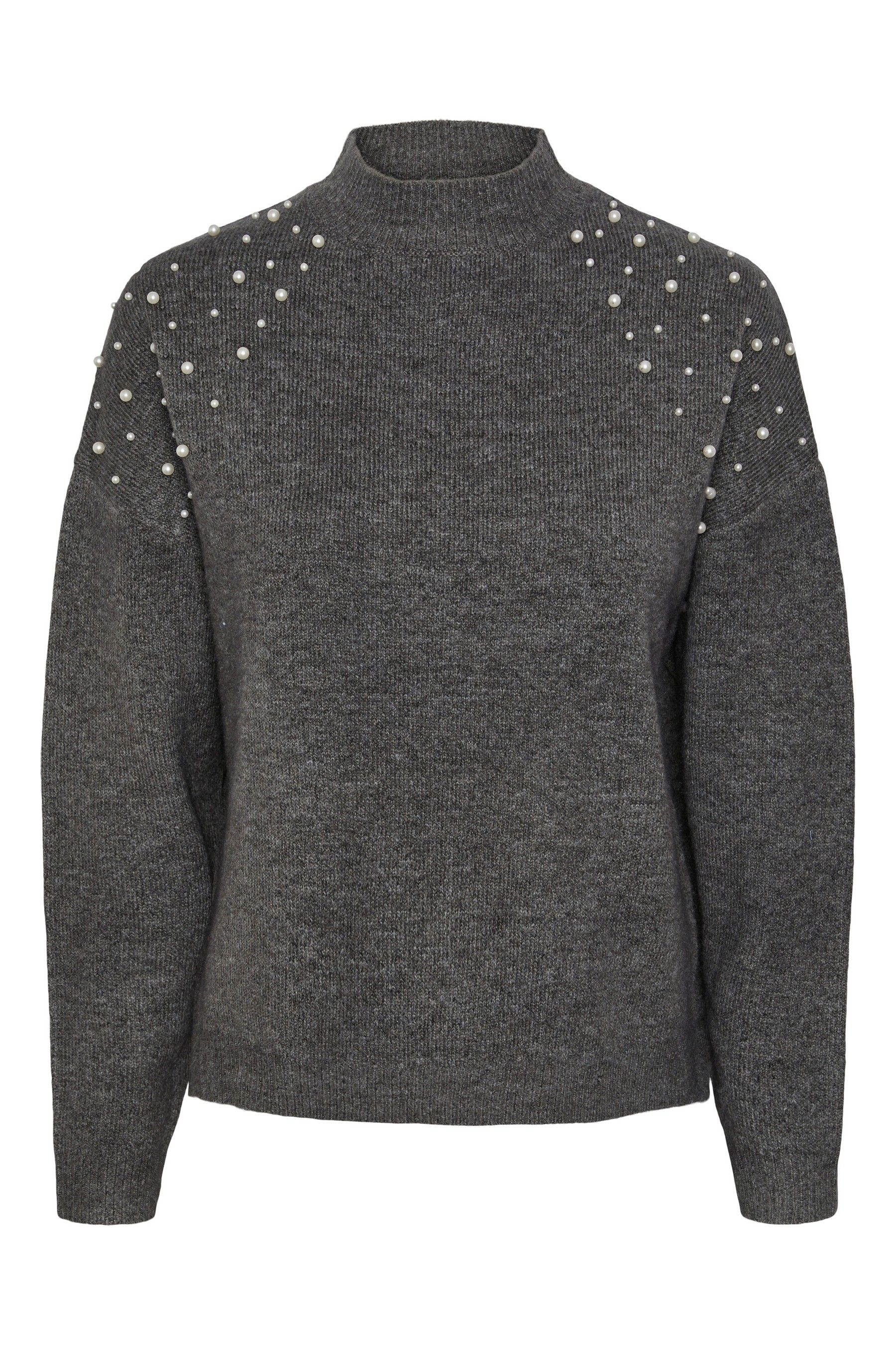 Pearl detail jumper shop