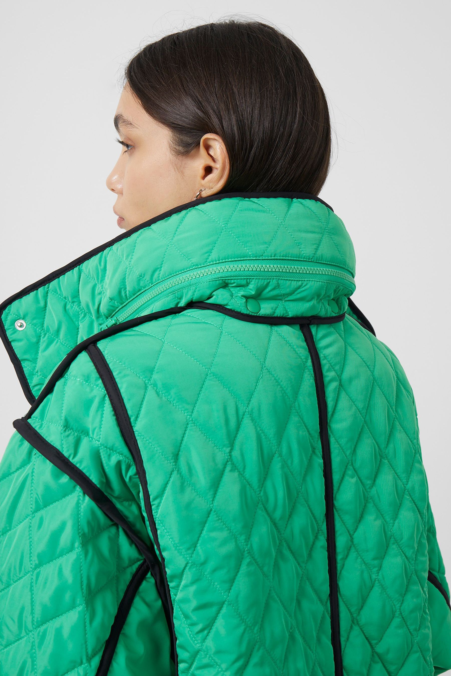 Buy French Connection Green Klio Aris Quilt Coat from Next Luxembourg