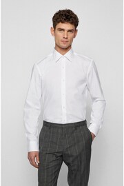 BOSS White Chrome Slim Fit Shirt - Image 1 of 6
