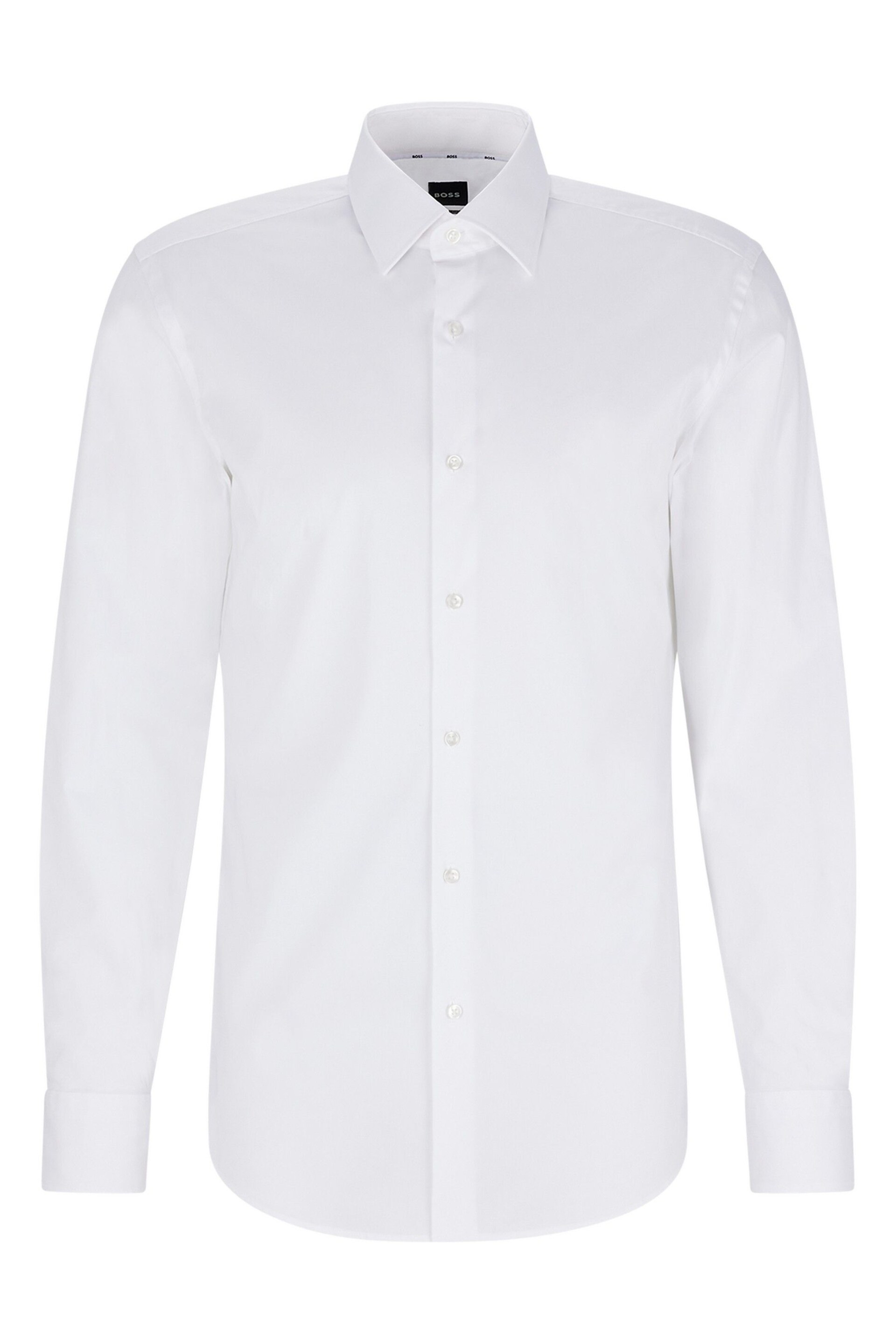 BOSS White Chrome Slim Fit Shirt - Image 5 of 6