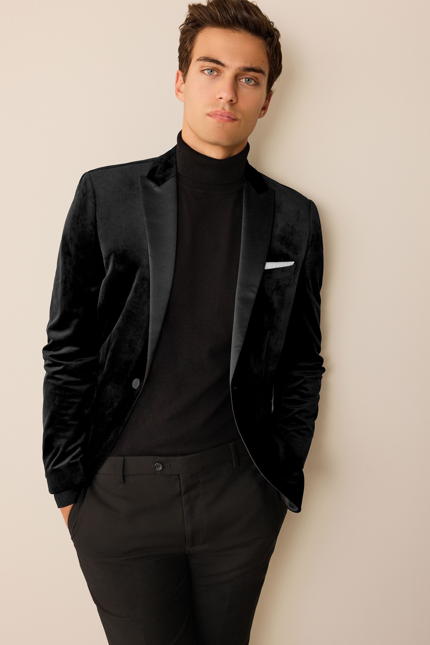 Black blazer and shirt hot sale