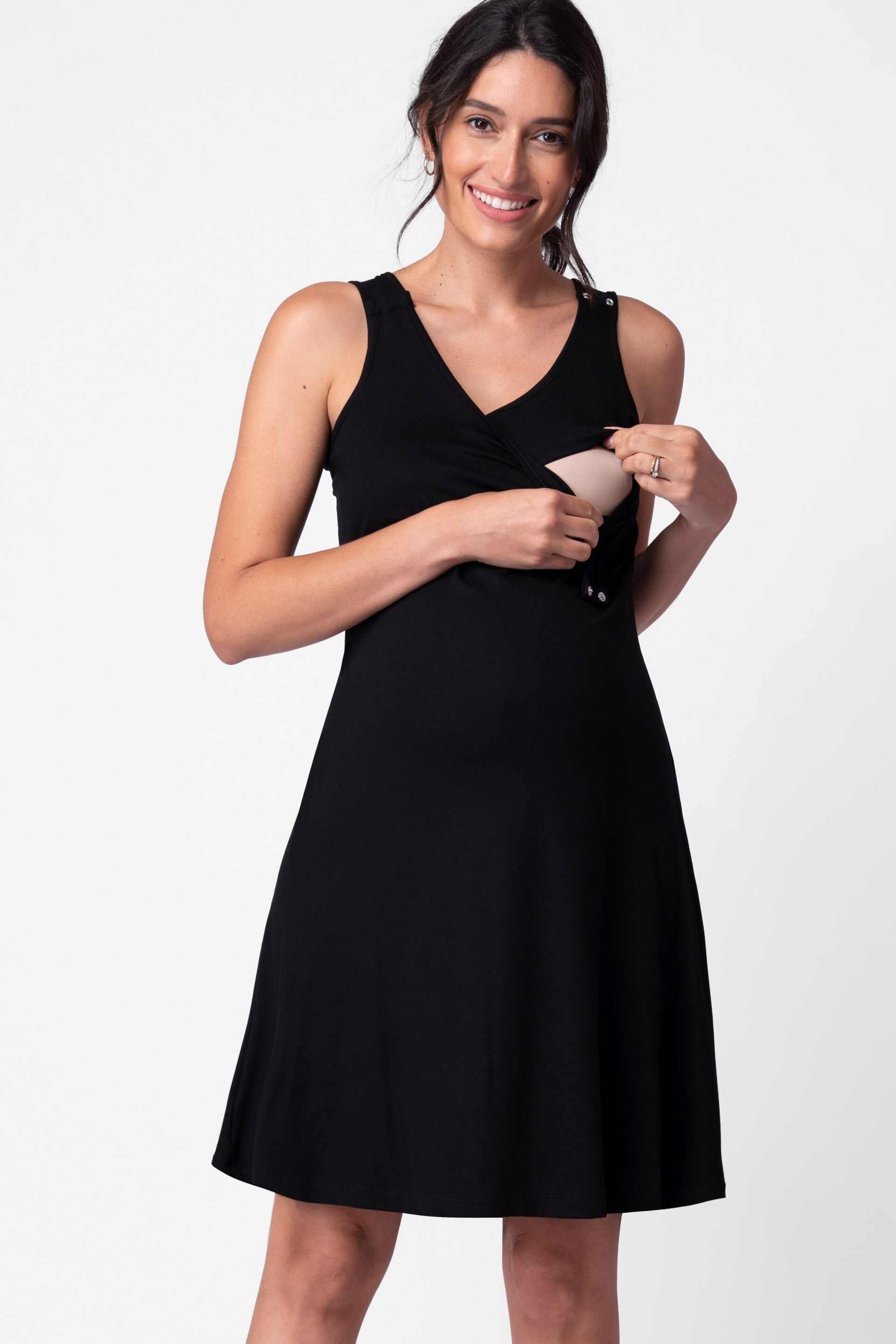 Seraphine Black Sleeveless Jersey Dress 2 Pack - Image 2 of 4