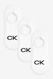 Calvin Klein White High Cut Logo Socks 3 Pack - Image 1 of 2