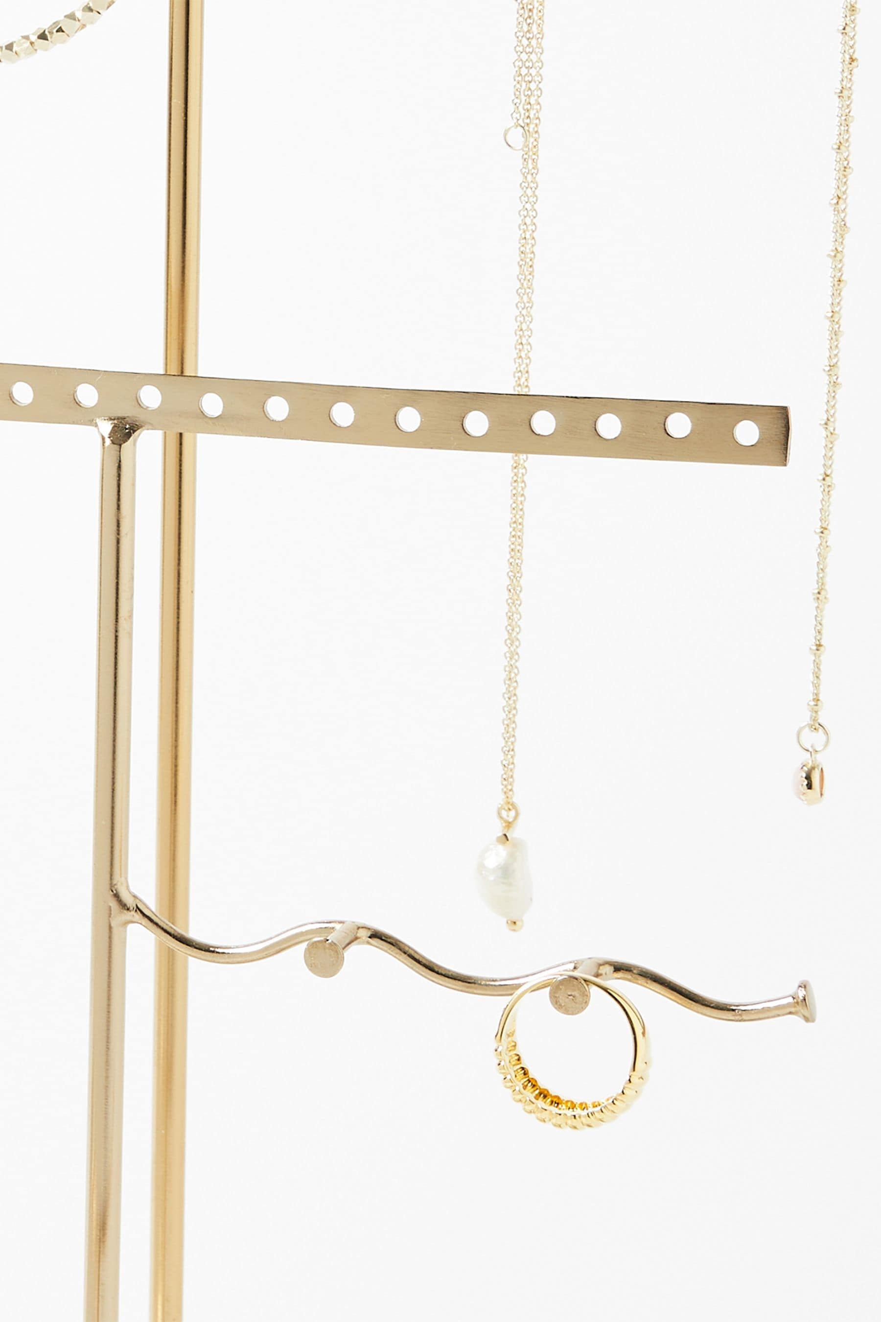 Buy Oliver Bonas Gold Metal Marble Wiggle Jewellery Stand from the Next UK online shop