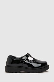 Schuh Wide Fit Lock Black Shoes - Image 1 of 4