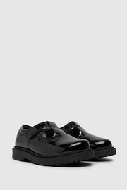 Schuh Wide Fit Lock Black Shoes - Image 2 of 4