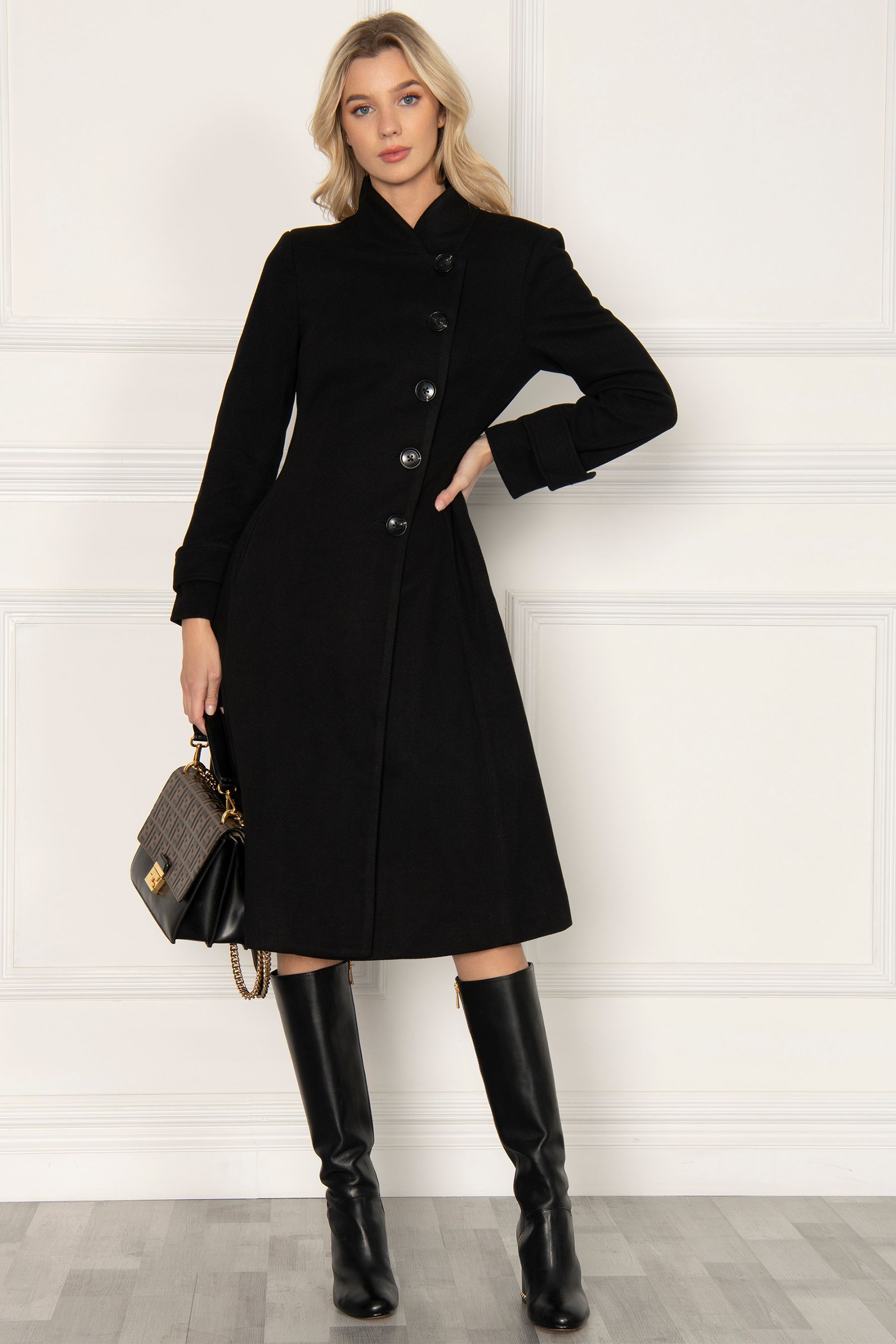 Plus size fit and flare coat online