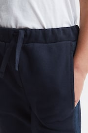 Reiss Navy Mara Junior Metallic Trim Joggers - Image 3 of 7