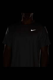 Nike Grey Miler Dri-FIT UV Running T-Shirt - Image 12 of 13