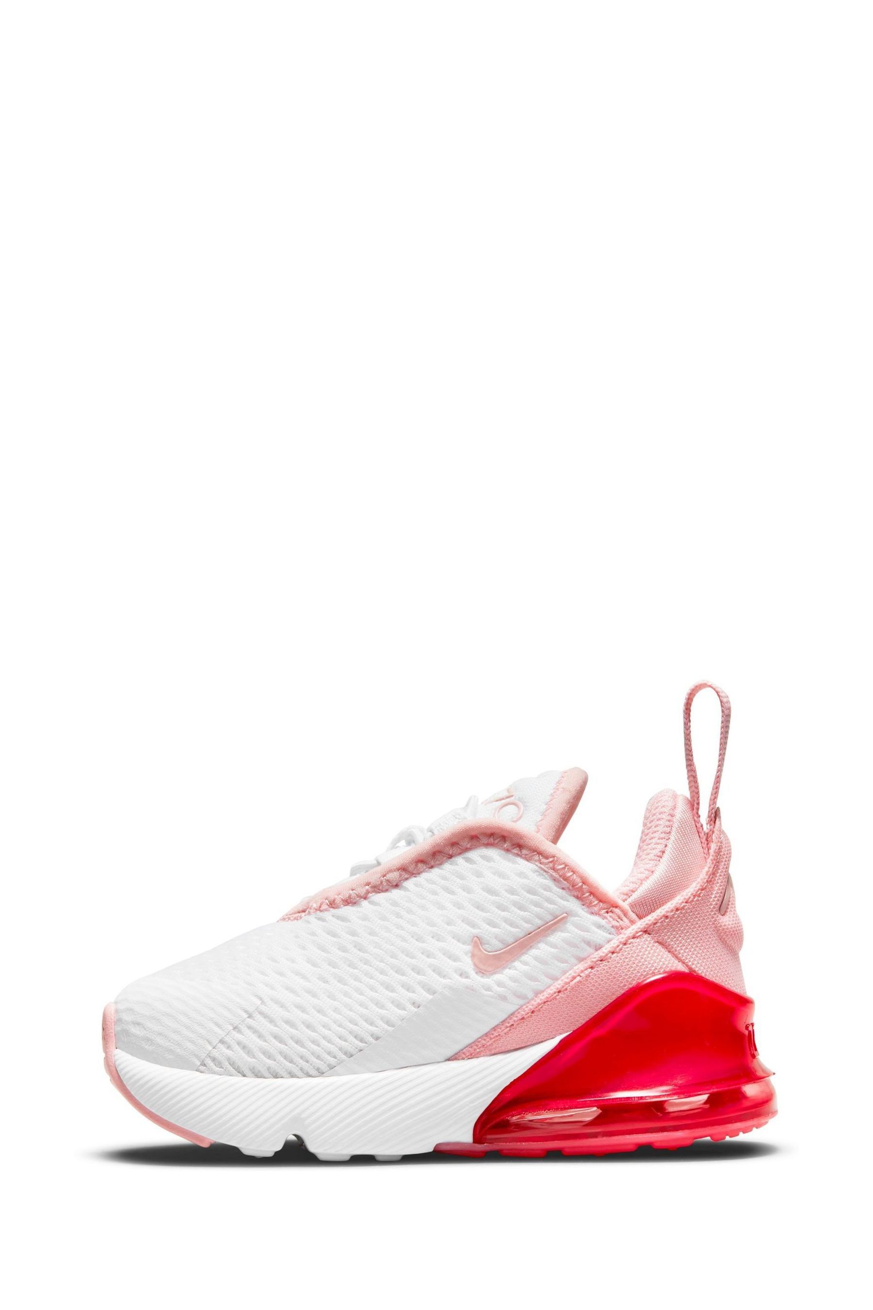 Buy Nike White Coral Infant Air Max 270 Trainers from Next Luxembourg