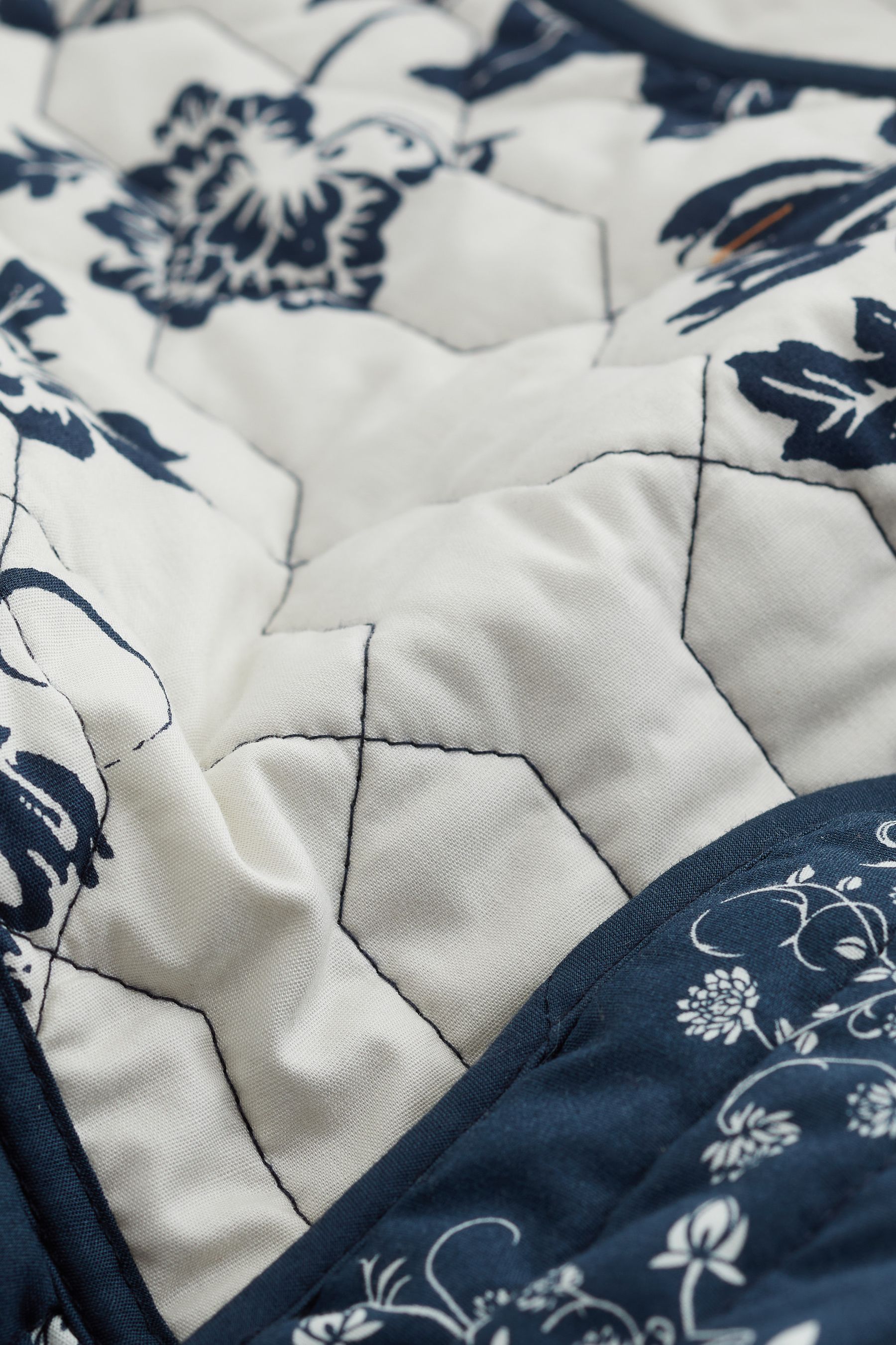 Blue and white floral jacket hotsell