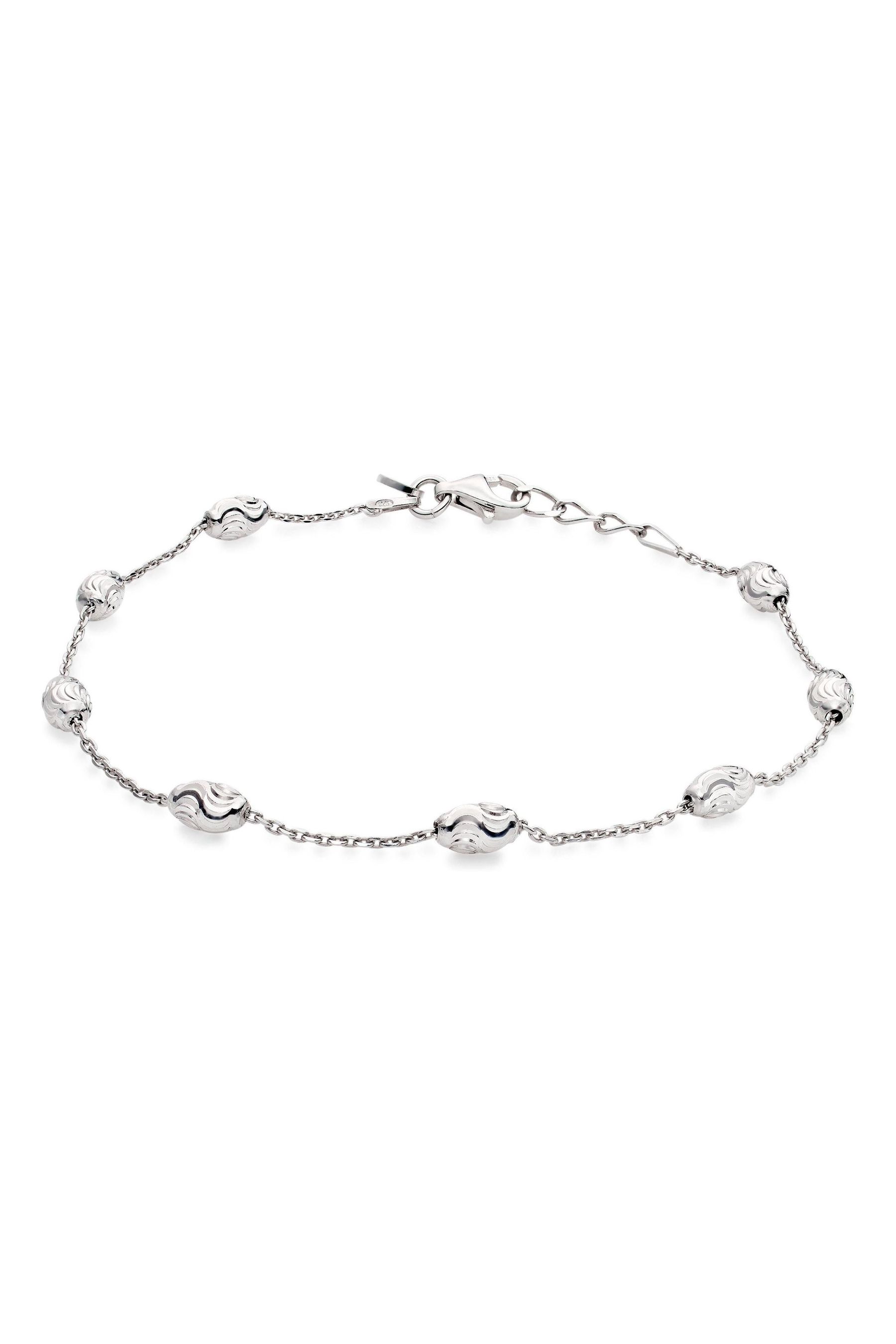 Buy Beaverbrooks Sterling Silver Pebble Ladies Bracelet from the Next UK online shop