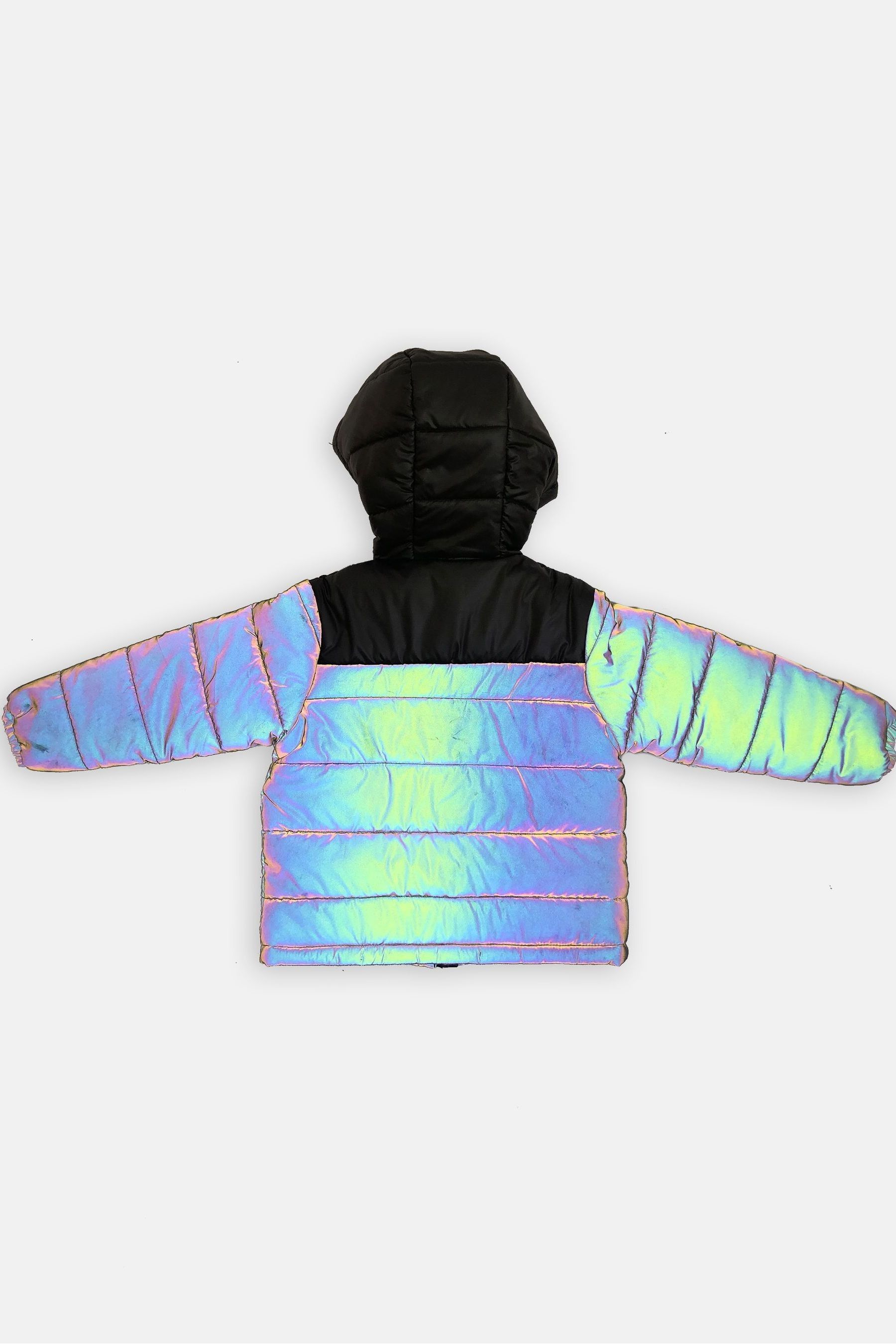 Holographic puffer jacket outlet
