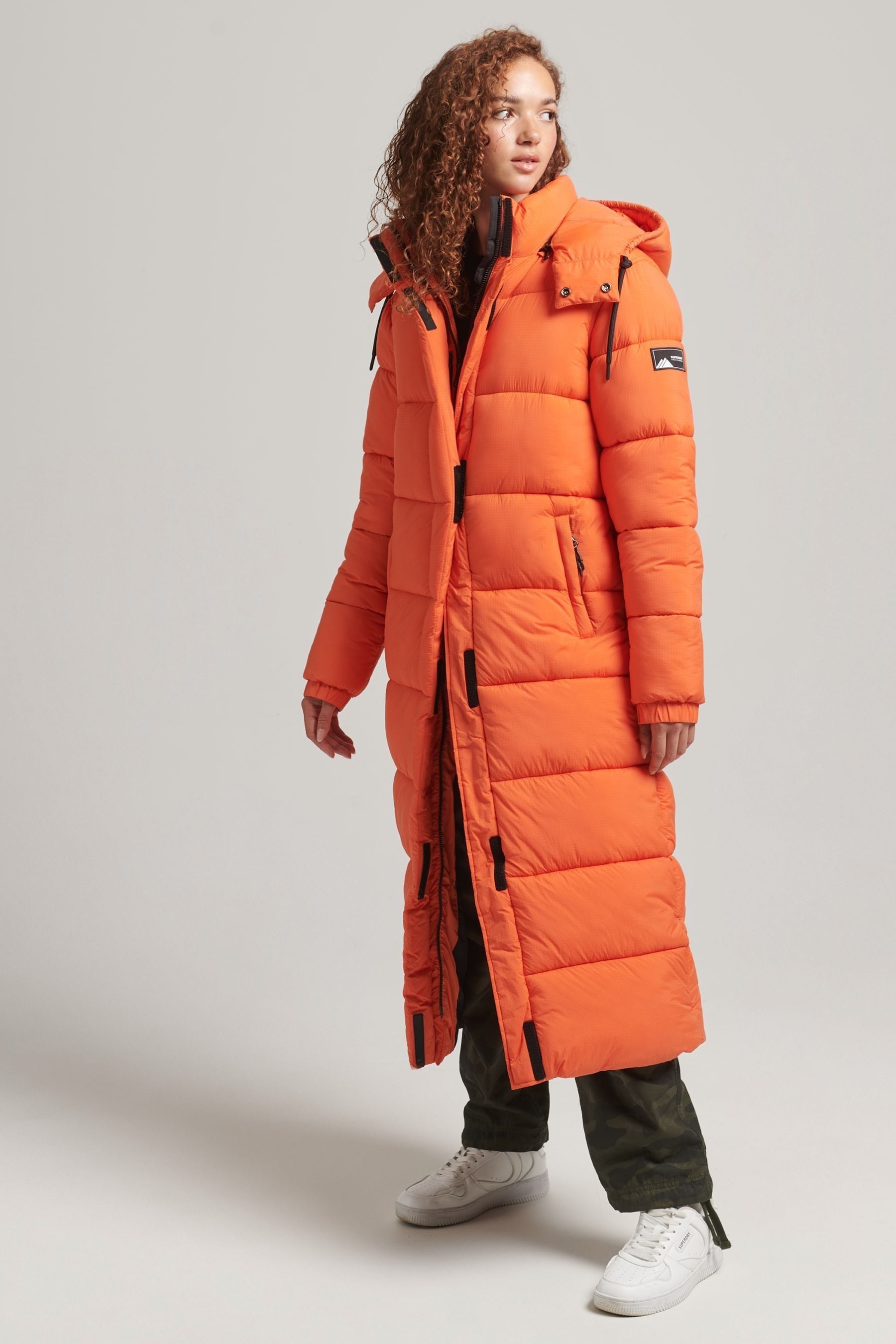 Orange puffy coat outlet