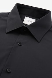 Black Regular Fit Easy Care Single Cuff Shirt - Image 6 of 7