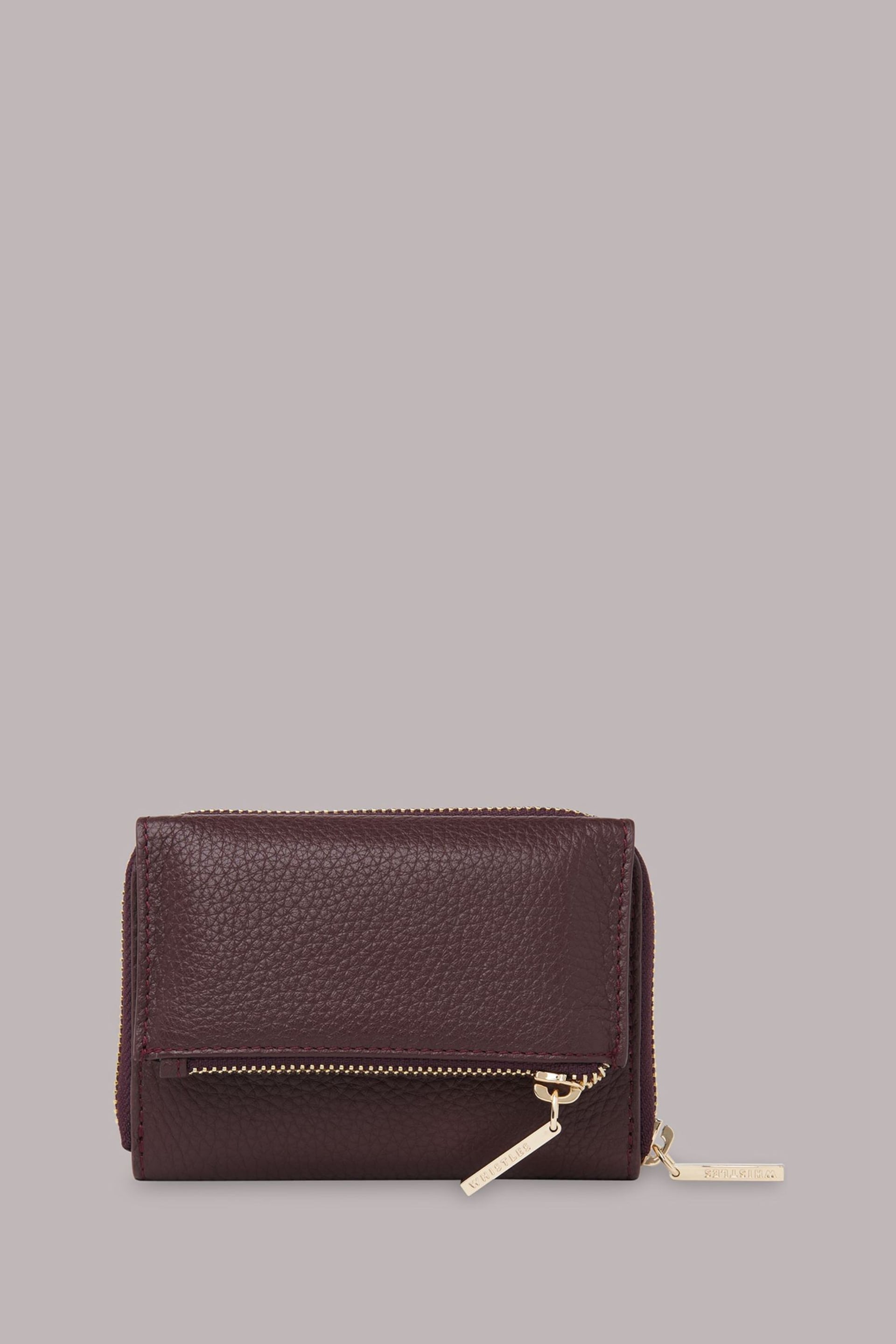 Whistles Purple Bibi Zip Purse - Image 1 of 4