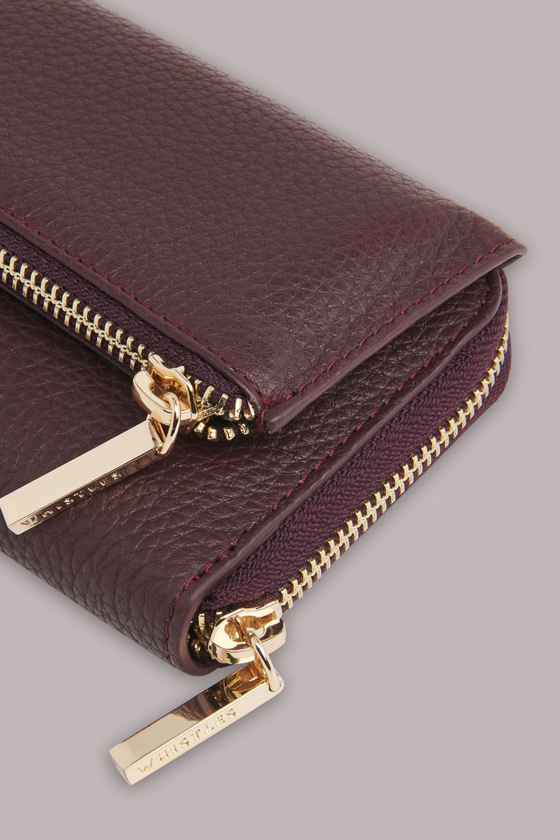 Whistles Purple Bibi Zip Purse - Image 3 of 4