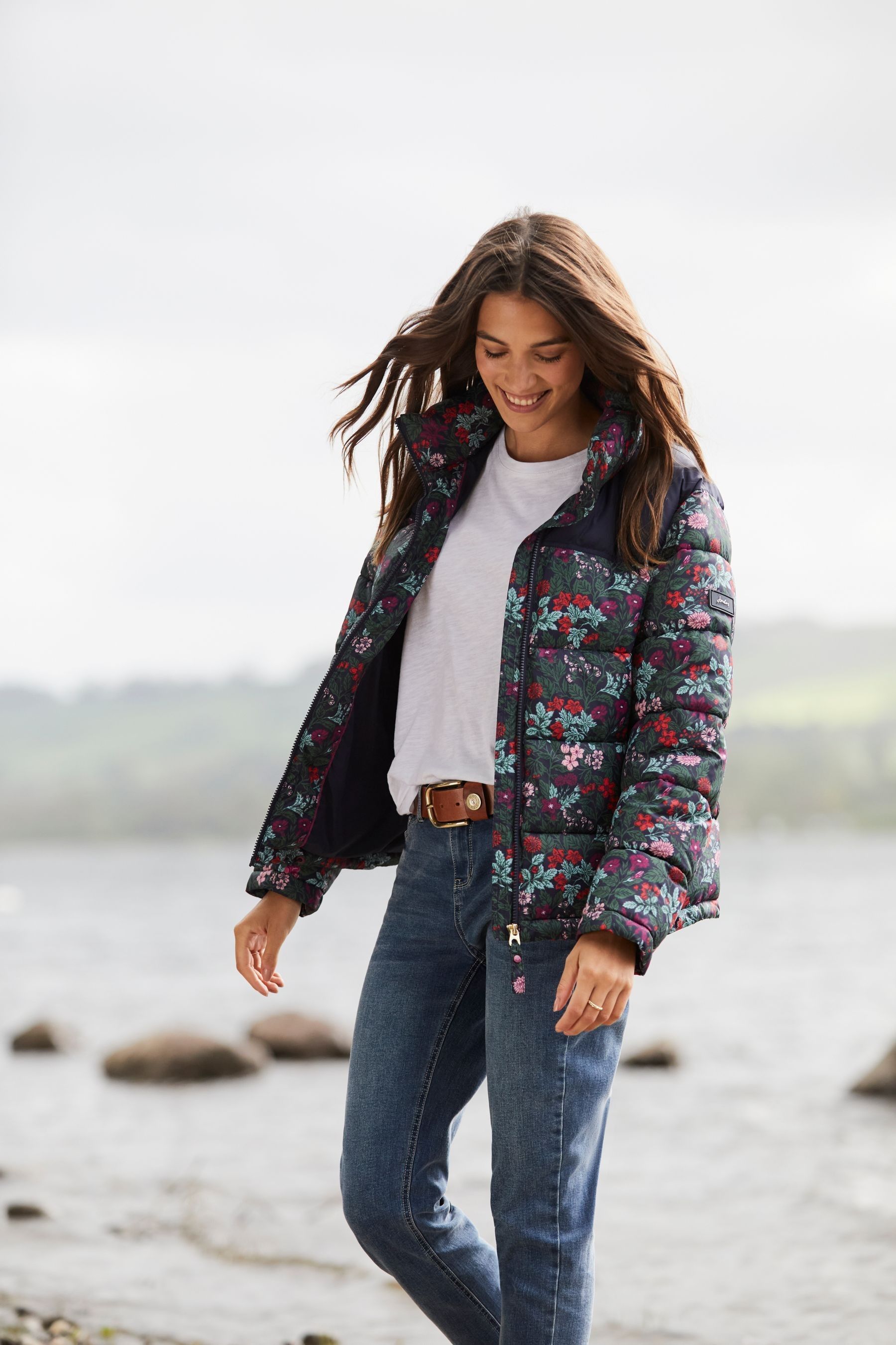 Joules puffa jacket top