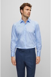 BOSS Blue Regular Fit Poplin Easy Iron Long Sleeve Shirt - Image 1 of 6