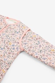 JoJo Maman Bébé Pink Meadow 3.5 Tog Toddler Sleeping Bag - Image 2 of 3