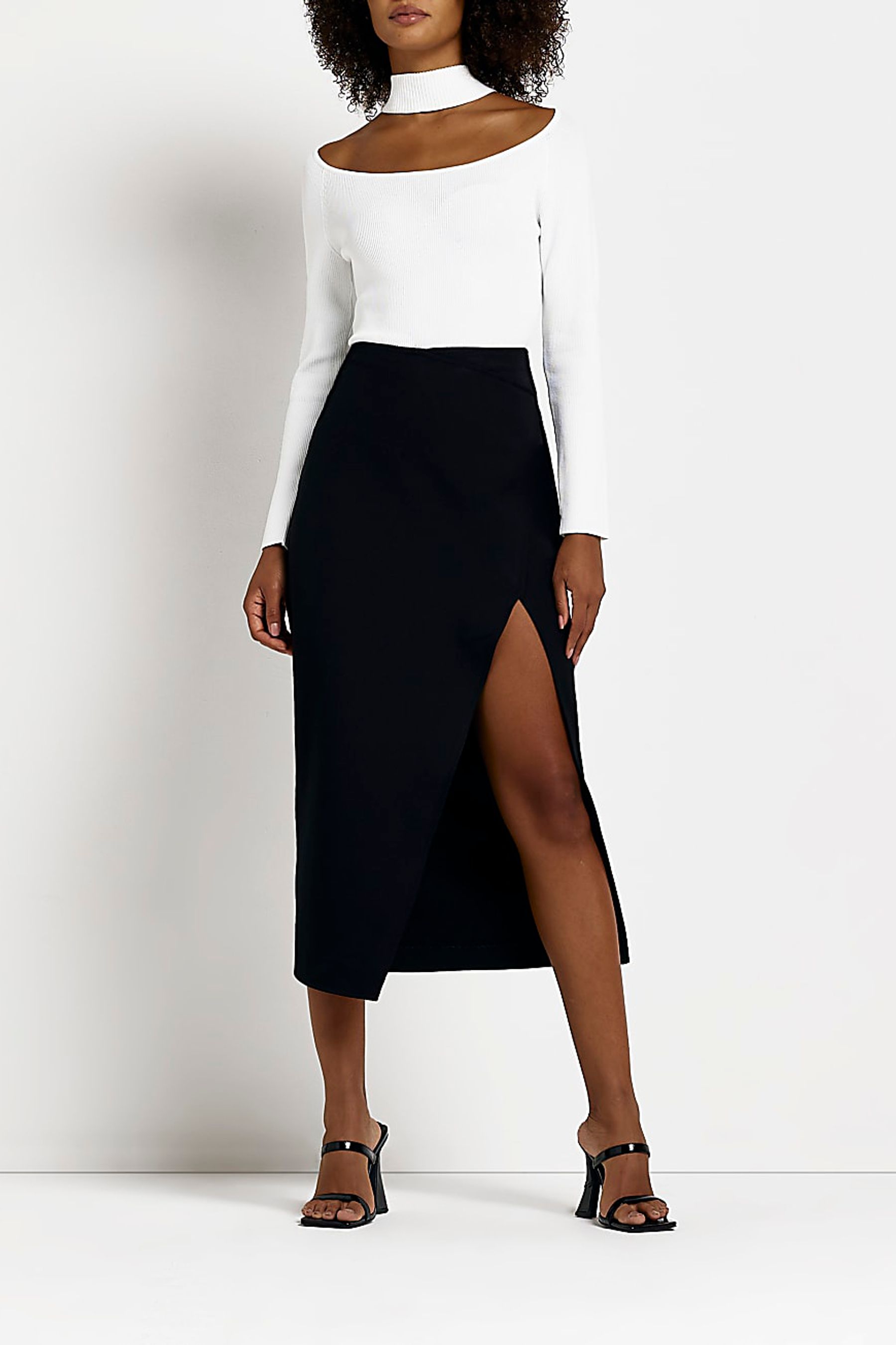 River island black skirt cheap