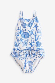 Blue/White Skirted Swimsuit (3mths-7yrs) - Image 5 of 6