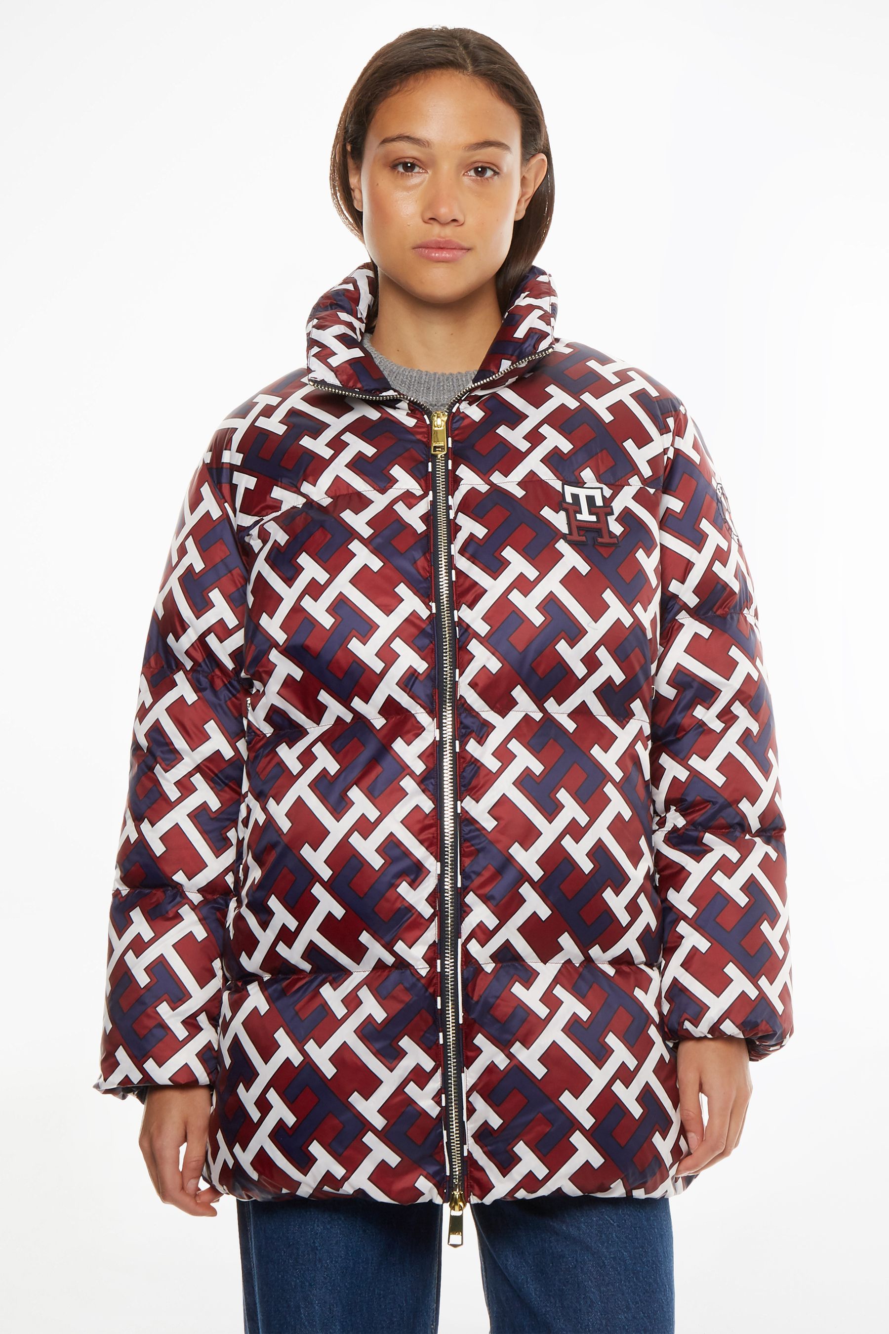 Monogram coat hot sale