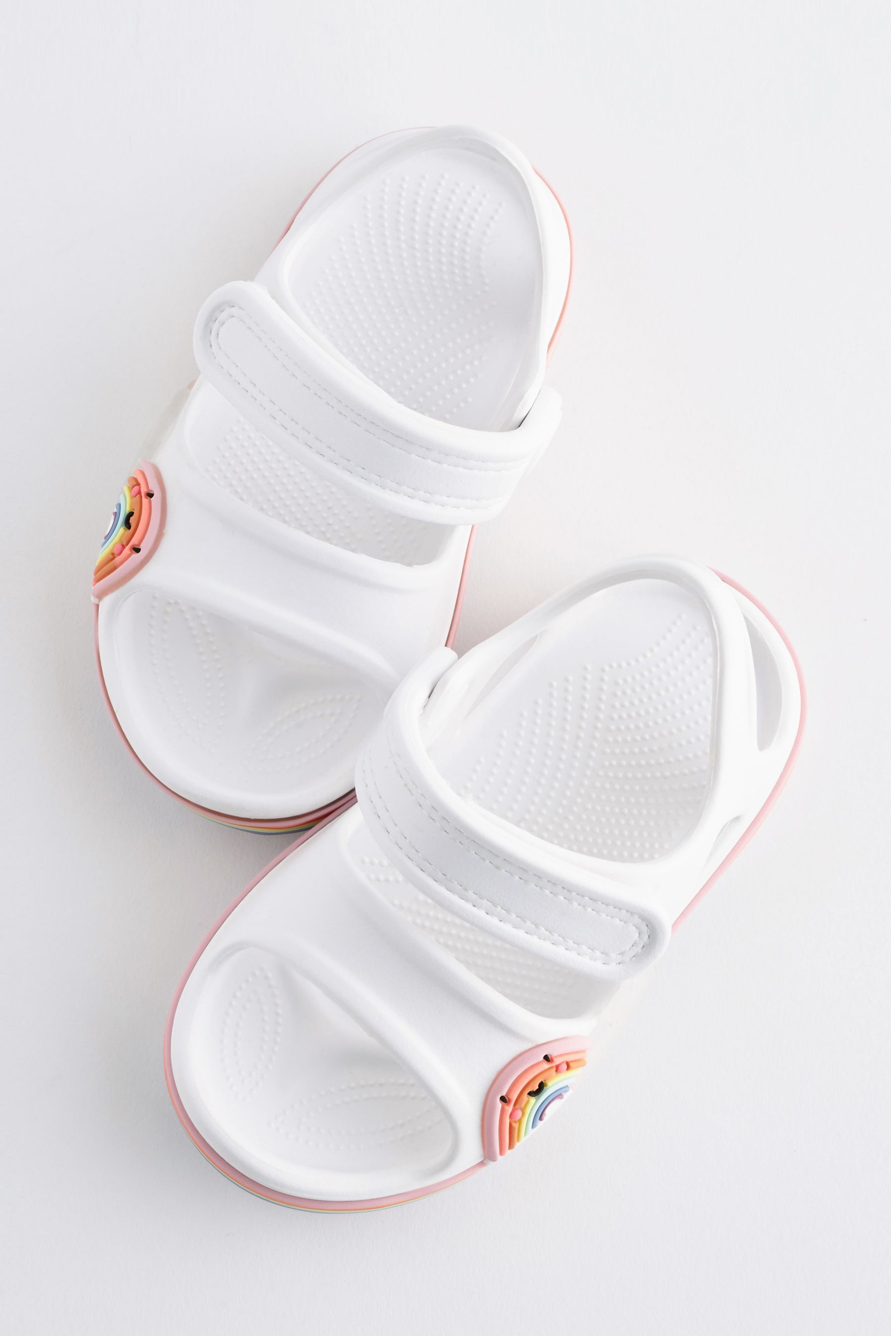 Buy White Rainbow Double Strap Sandals from Next Austria