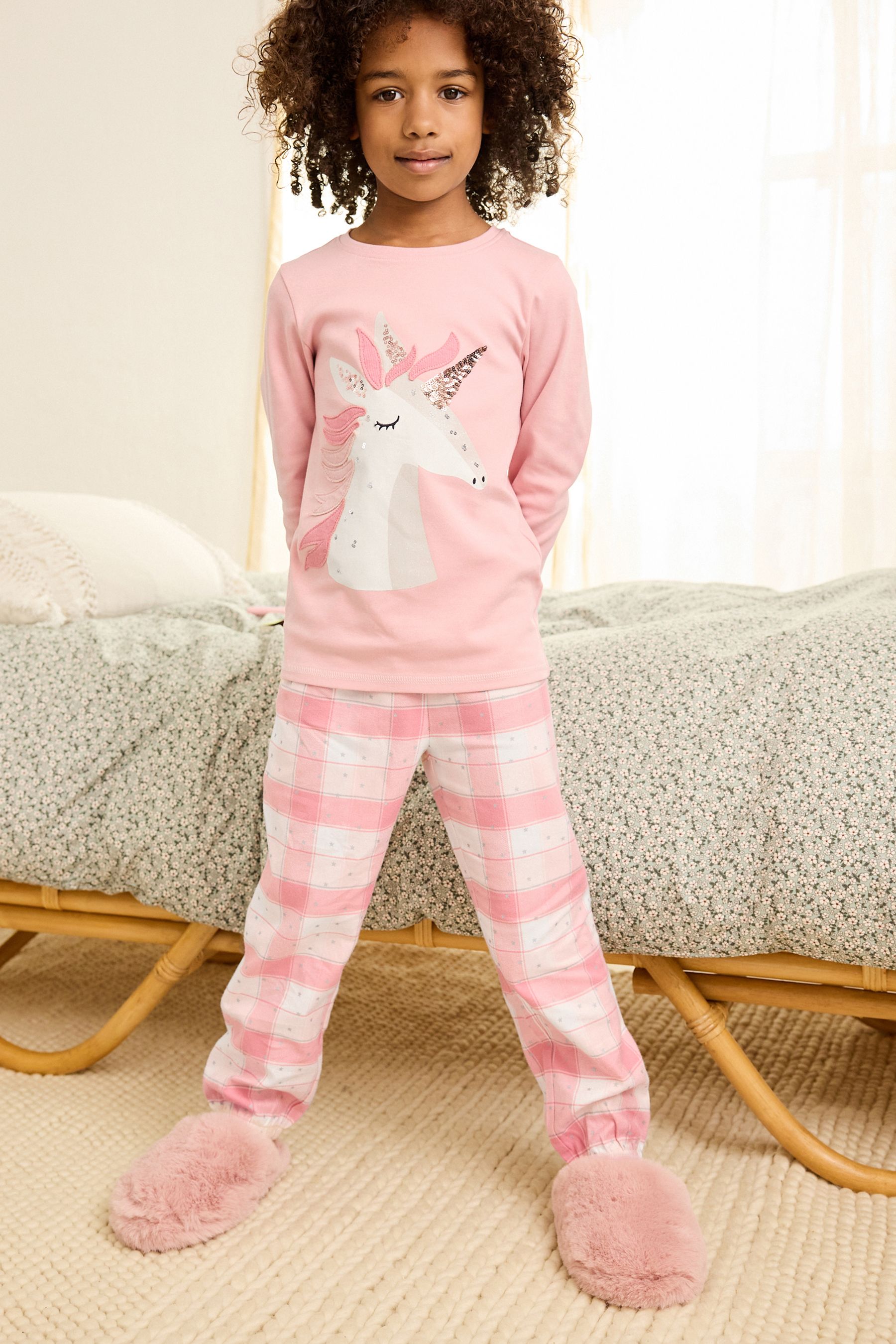 Woven check pyjamas on sale