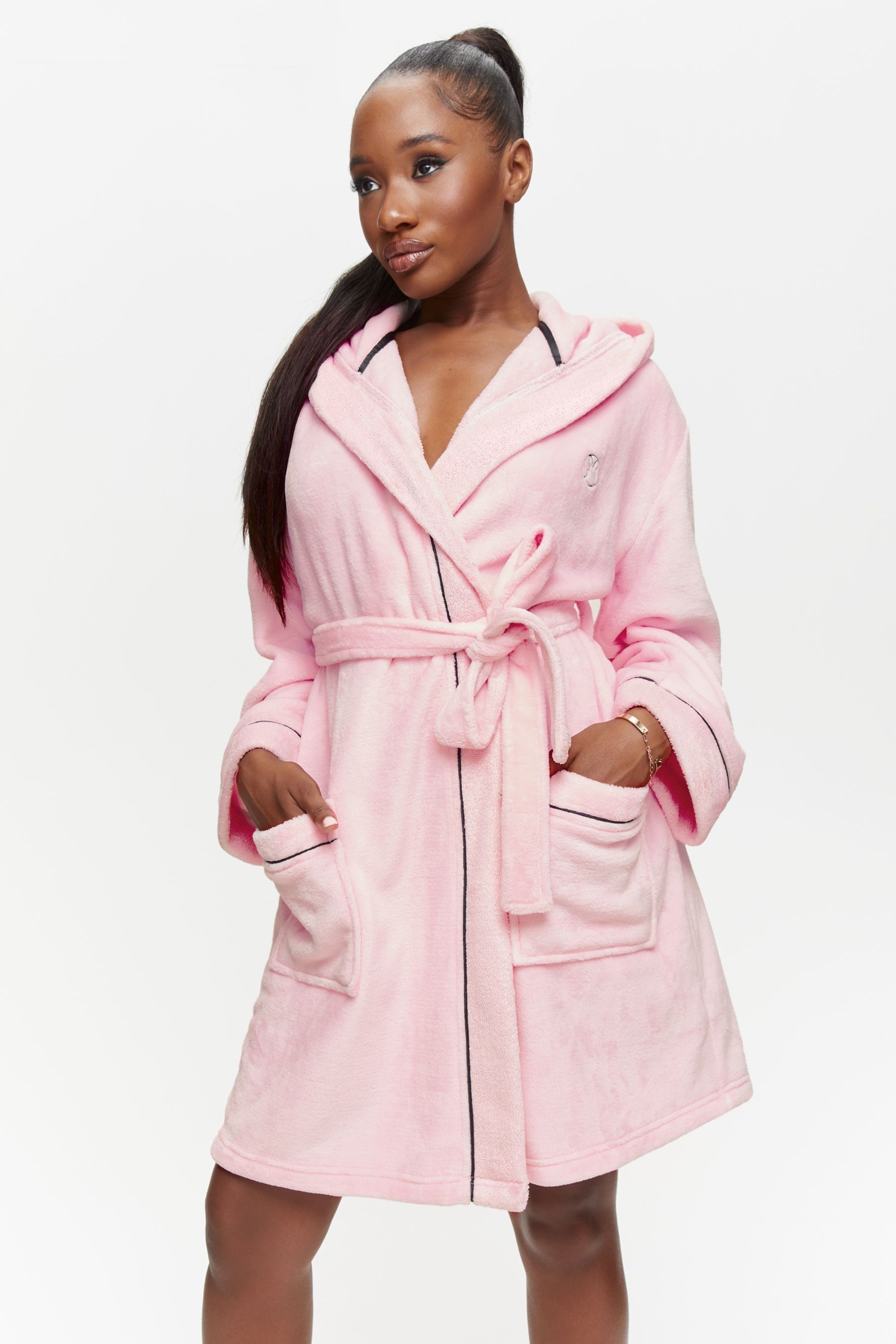 Soft pink dressing gown cheap