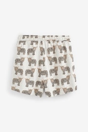 Ecru Hamish The Highland Cow Cotton Short Set Pyjamas - Image 7 of 7