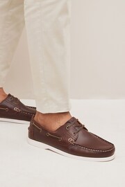 Chestnut Brown Classic Leather Boat Shoes - Image 1 of 7