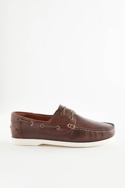 Chestnut Brown Classic Leather Boat Shoes - Image 2 of 7