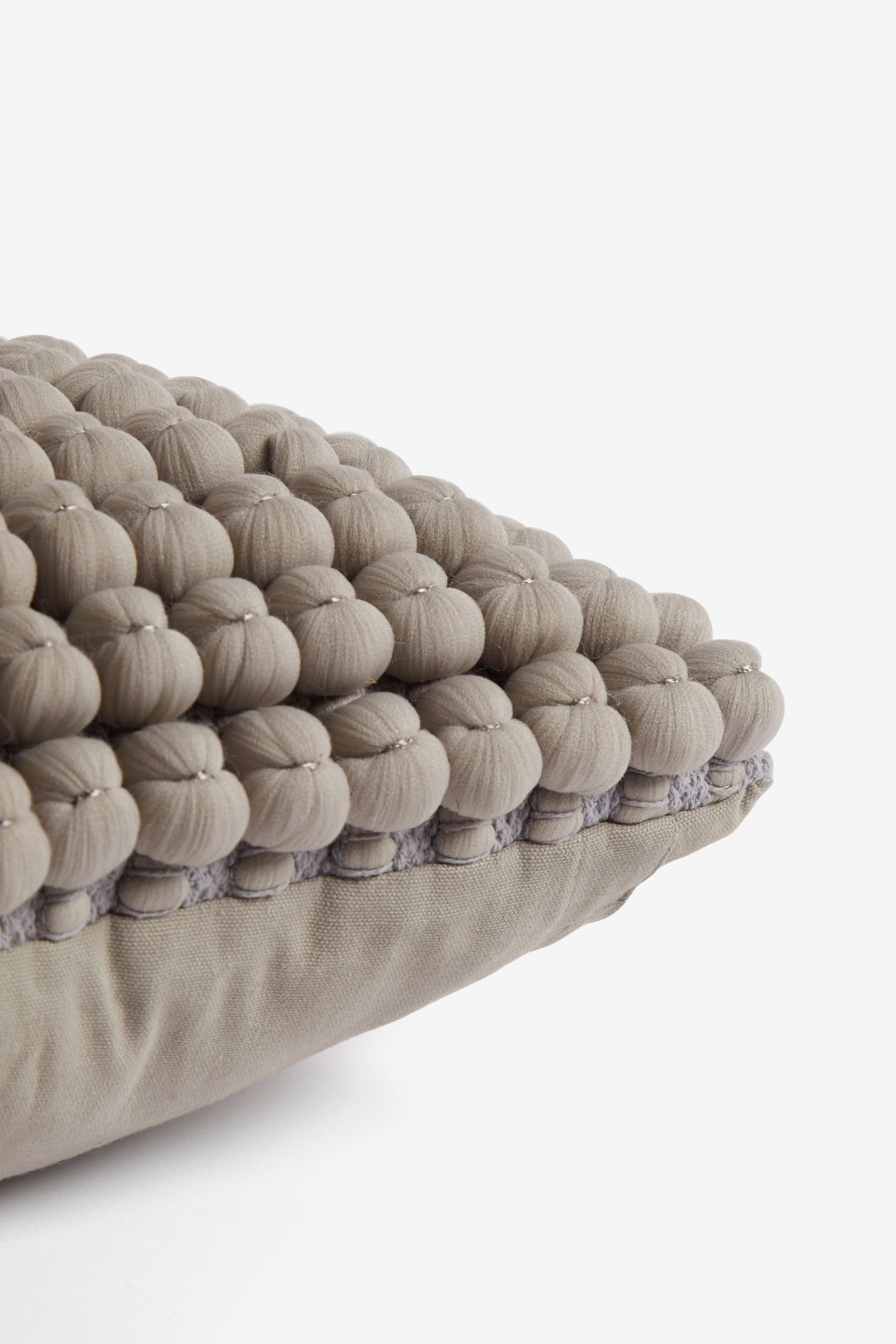 Grey 43 x 43cm Global Bobble Cushion - Image 2 of 6