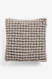 Grey 43 x 43cm Global Bobble Cushion - Image 5 of 6