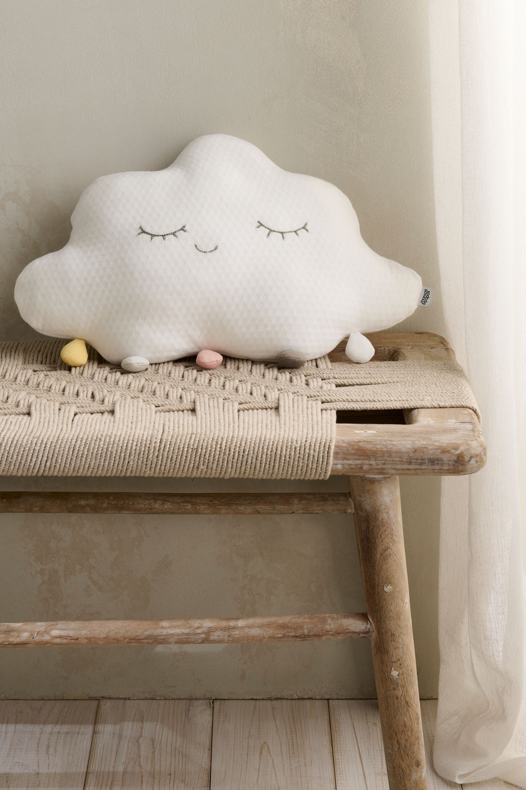 Buy Mamas Papas White 100 Cotton Cloud Cushion from the Next UK online shop