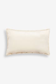 Ivory Natural 50 x 30cm Luna Scallop Faux Fur Cushion - Image 3 of 4