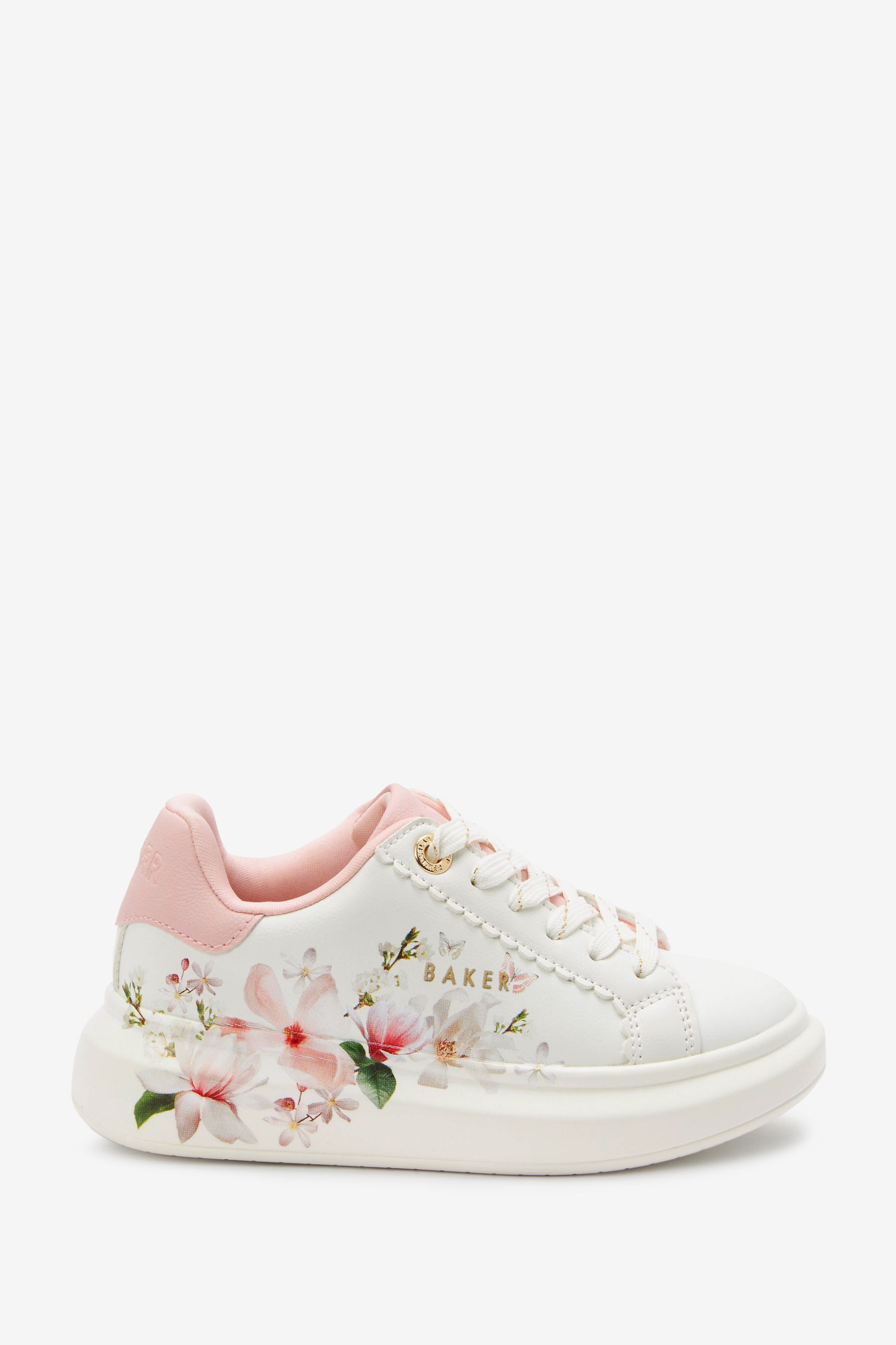 Buy Baker by Ted Baker White Floral Chunky Trainers from Next Slovakia