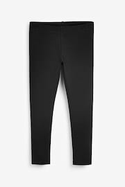 Black Long Length Leggings 3 Pack (3-16yrs) - Image 2 of 4