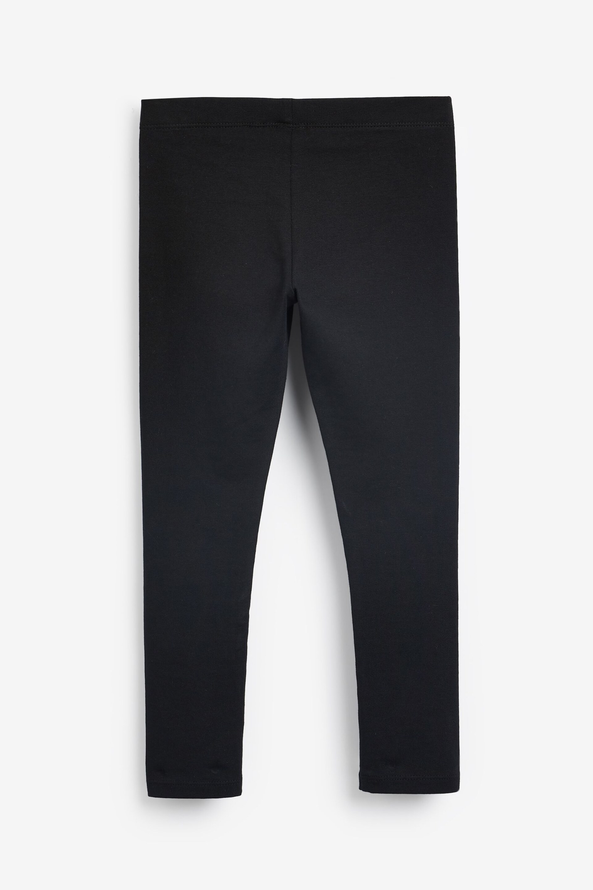 Black Long Length Leggings 3 Pack (3-16yrs) - Image 3 of 4