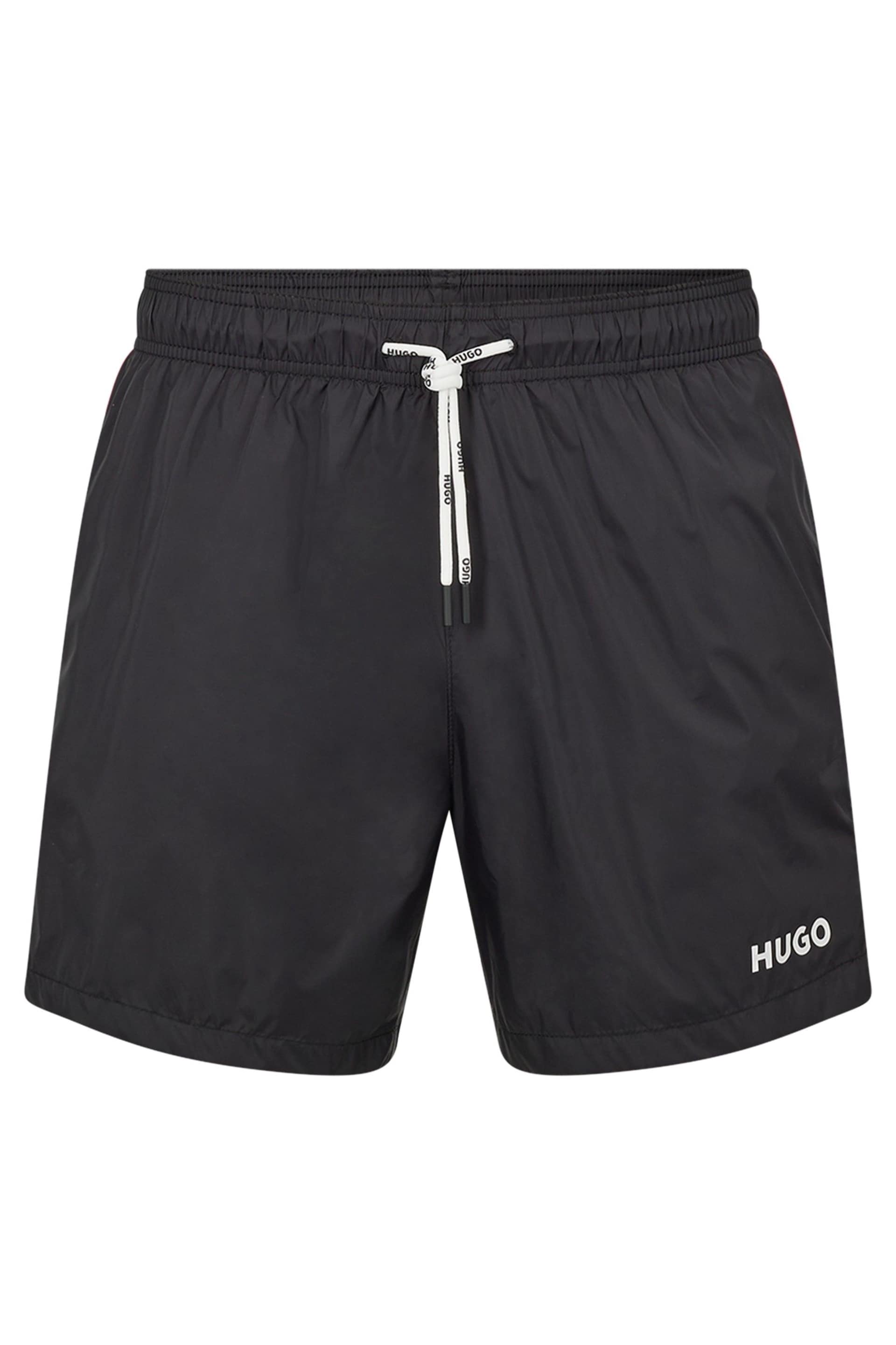 HUGO Haiti Black Swim Shorts - Image 4 of 4